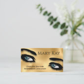 Eyes Gold Makeup Visitekaartje (Staand voorkant)