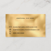 Eyes Gold Makeup Visitekaartje (Achterkant)