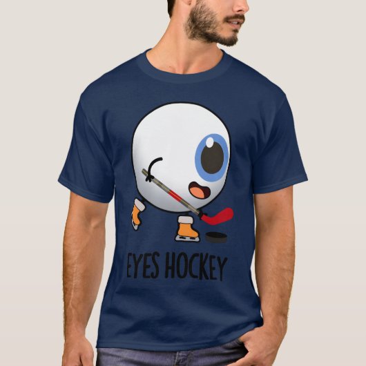 Eyes Hockey Funny Ice Hockey Sports boy T-shirt (Voorkant)