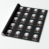 Eyes Hockey Funny Ice Hockey Sports Pun Dark BG Cadeaupapier (Uitgerold)