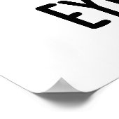 Eyes Hockey Funny Ice Hockey Sports Pun Poster (Hoek)