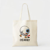 Eyes Hockey Funny Ice Hockey Sports Pun Tote Bag (Voorkant)