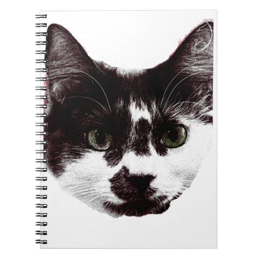Eyes in the Margins | Cat Face Notitieboek (Voorkant)
