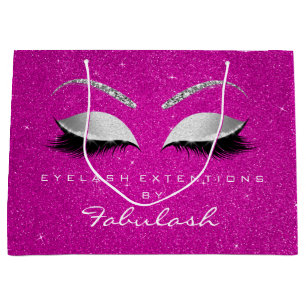 Eyes Lashes Blush Makeup Roos Hot Pink Silver Grey Groot Cadeauzakje