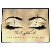 Eyes Lashes Gold Makeup Glitter Beauty Cosmetics Large Cadeautasje (Voorkant)