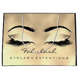 Eyes Lashes Gold Makeup Glitter Beauty Cosmetics Large Cadeautasje