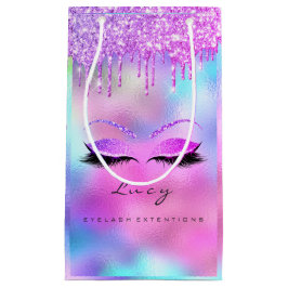 Eyes Lashes Makeup Bridal Name Glitter Holograaf Klein Cadeauzakje