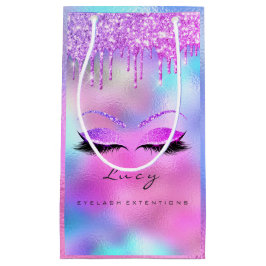 Eyes Lashes Makeup Bridal Name Glitter Holographic Klein Cadeauzakje