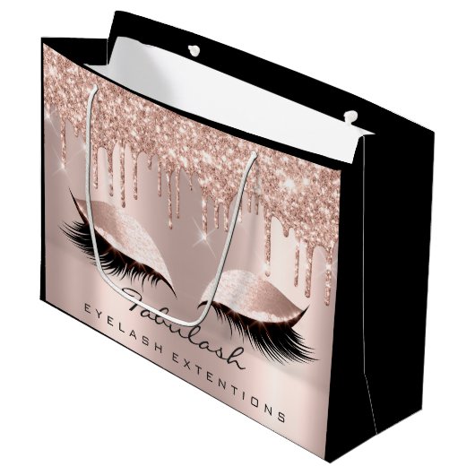 Eyes Lashes Sparkly Drips Makeup Beauty Bridal Groot Cadeauzakje (Voorkant Gekanteld)