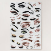 Eyes Lashes Wink Eyes make keup kunstenaar Legpuzzel (Verticaal)