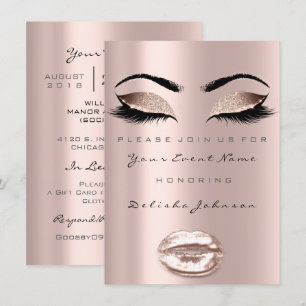 Eyes Lips Sweet 16th Birthday Party Bridal Makeup Kaart