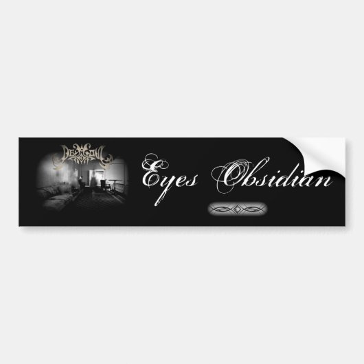 Eyes Obsidian Bumpersticker (Voorkant)