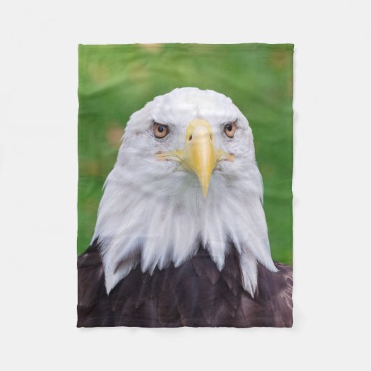Eyes of a Bald Eagle Fleece Deken (Voorkant)