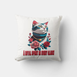 Eyes of a Noble Feline Kussen