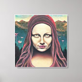 Eyes of mona lisa canvas afdruk (Voorkant)