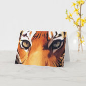Eyes Of The Tiger beroemd gemaakt door Paul Jackso Kaart (Gele Bloem)