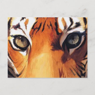 "Eyes of the Tiger" Paul Jackson Waterverf Briefkaart