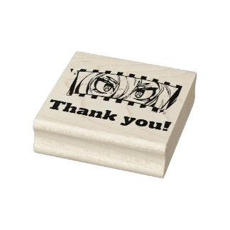 Eyes, ogen thank you! rubberstempel