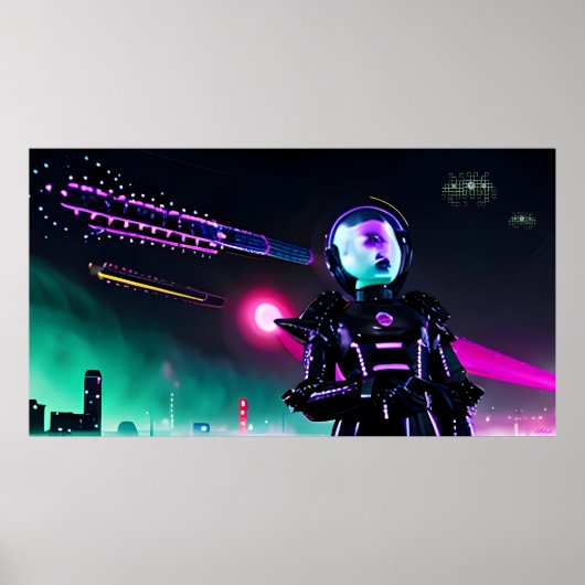 Eyes on the Night Skies Poster (Voorkant)