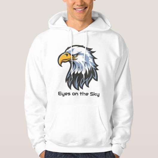 'Eyes on the Sky' adelaar hoodie (Voorkant)