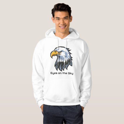 Eyes on the Sky” Eagle Hoodie (Voorkant volledig)