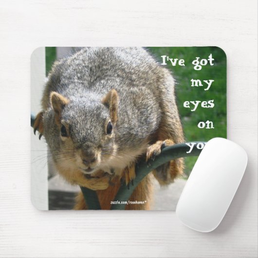Eyes on You Squirrel Mousepad Muismat (Met muis)