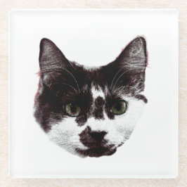 Eyes on Your Drink | Cat Face Glazen Onderzetter