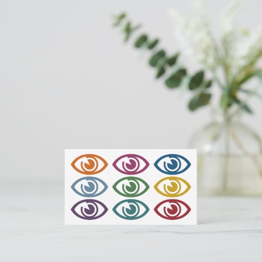Eyes Optometrist Visitekaartjes (Staand voorkant)