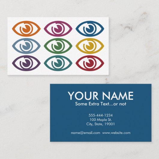 Eyes Optometrist Visitekaartjes (Voorkant / Achterkant)