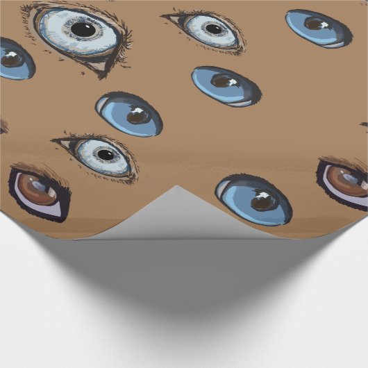 Eyes Pattern Cadeaupapier (Hoek)