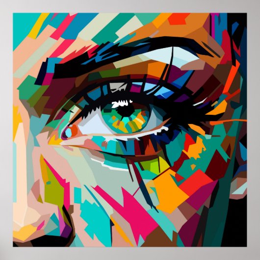 Eyes Pop art  Poster (Voorkant)
