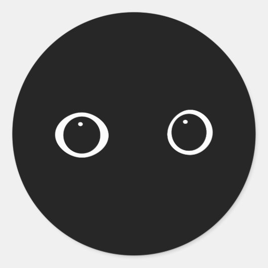 Eyes Ronde Sticker (Voorkant)
