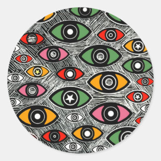 EYES-serie Ronde Sticker