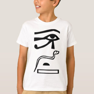 Eyes & Snake, Egyptische hiërogliefen T-shirt