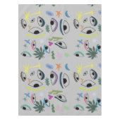 Eyes Stars Plants Modern Minimal Art  Tafelkleed (Voorkant)