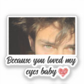 Eyes sticker cadeau (Voorkant)