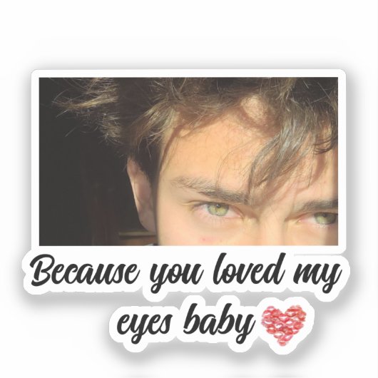 Eyes sticker cadeau (Voorkant)