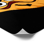 Eyes-ter Funny Oyster Pun Dark BG Poster (Hoek)