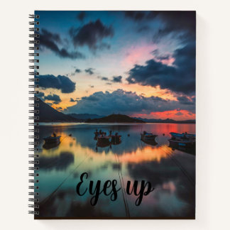 Eyes Up Inspirerend | Zonsondergang Reflectie Jour Notitieboek