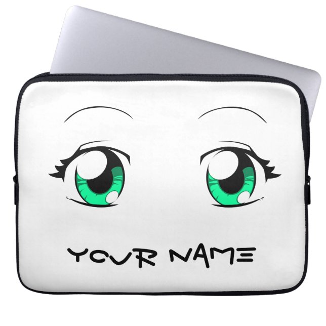 Eyes voor aangepaste kleuren-animismekleuren laptop sleeve (Voorkant)