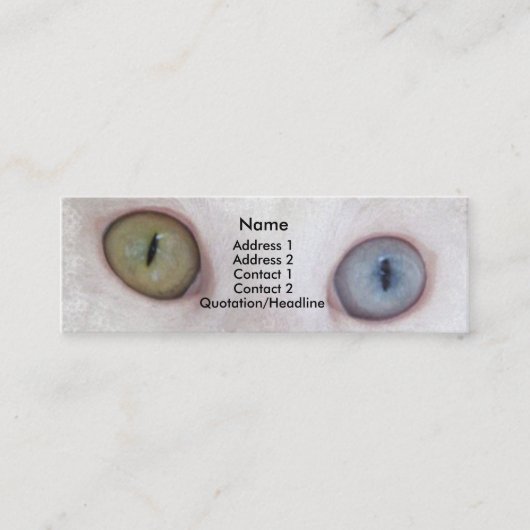 Eyes voor jou mini visitekaartje (Voorkant)