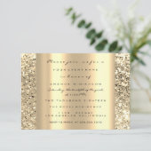 Eyes Vrijgezellenfeest Gold Glitter Spark Afstuder Kaart (Staand voorkant)