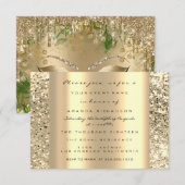 Eyes Vrijgezellenfeest Gold Glitter Spark Afstuder Kaart (Voorkant / Achterkant)