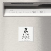 Eyesight Test Note for Self make Today Amazing Magneet (Insitu (Vaatwasser))