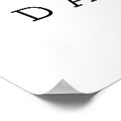 Eyesight Test Note for Self make Today Amazing Poster (Hoek)