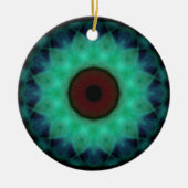 Eyesore Blauwgroen Evil Eye Keramisch Ornament (Voorkant)