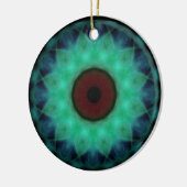 Eyesore Blauwgroen Evil Eye Keramisch Ornament (Links)