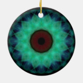 Eyesore Blauwgroen Evil Eye Keramisch Ornament (Achterkant)