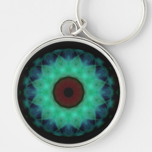 Eyesore Blauwgroen Evil Eye Sleutelhanger (Voorkant)