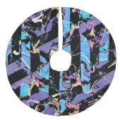 Eyesore  brushed polyester tree skirt imitatie linnen kerstboom kleed (Voorkant)